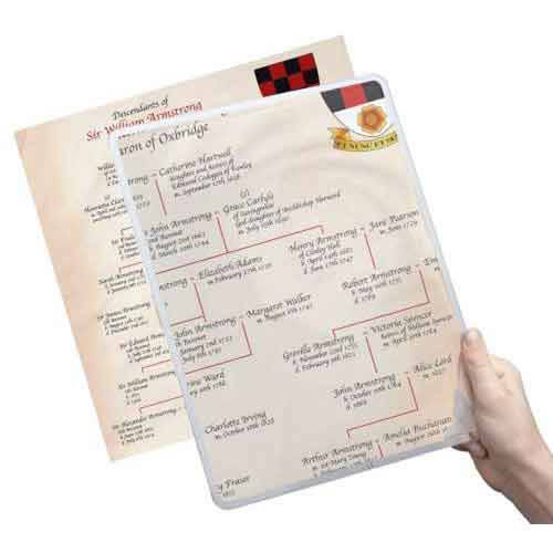 Large Rigid Page Magnifier Sheet