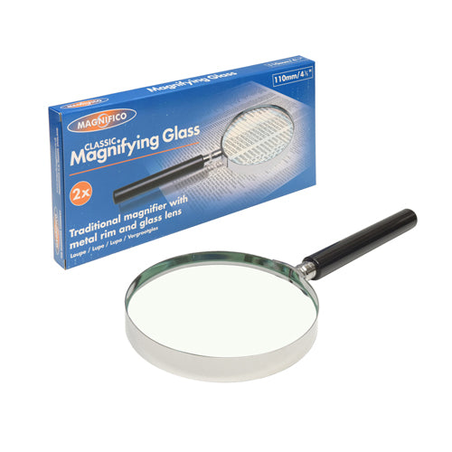 Magnifico Classic Magnifying Glass with 4½"/110mm lens (2x)