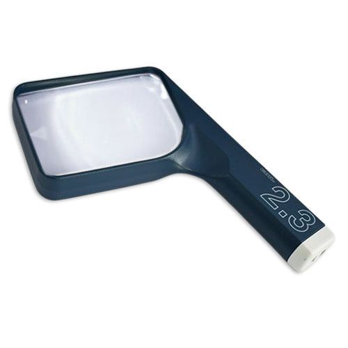 COIL Hi Power Rectangular Hand Magnifier 4 x 3"/96 x 71mm (2.3x)